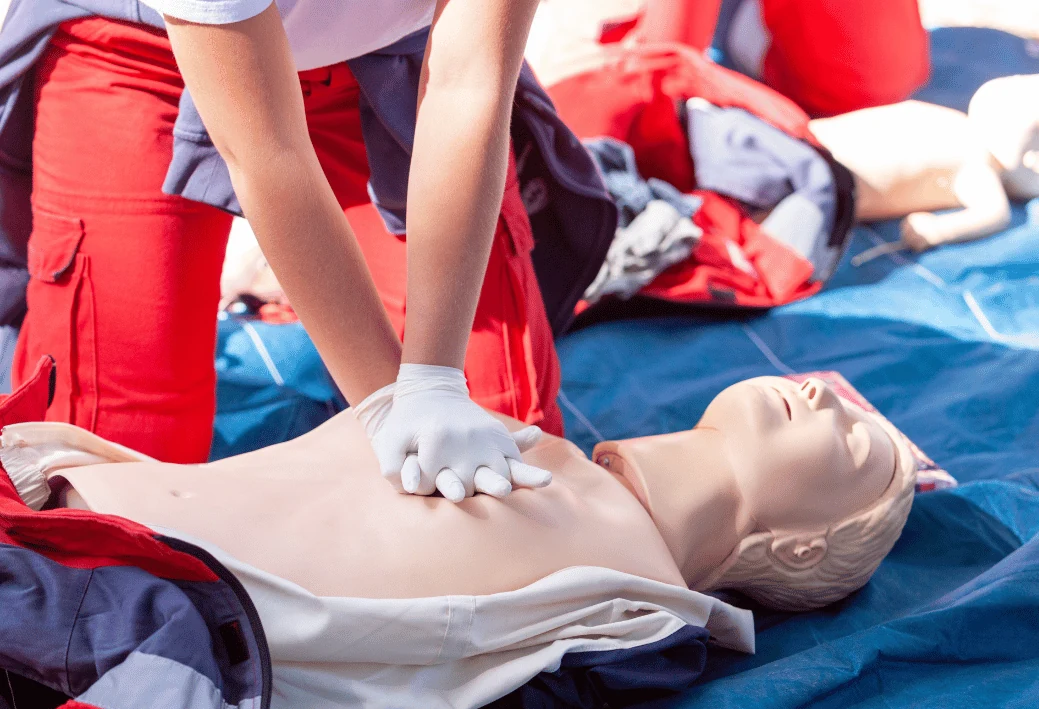 CPR and AED hands-on training at SERA