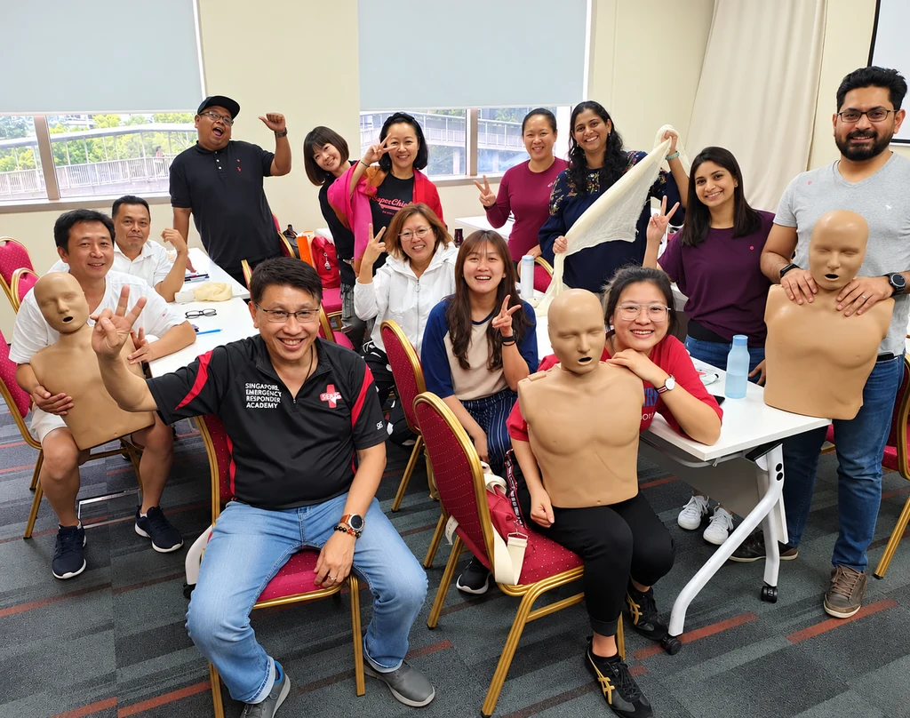 SERA instructor conducting practical first aid training in Singapore